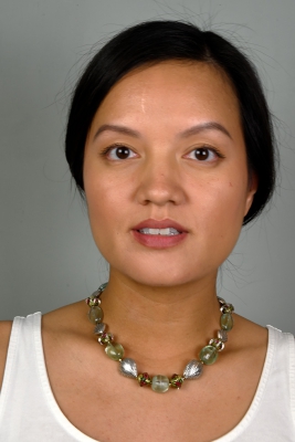 Flourit Silbermuschelkette | KFM1